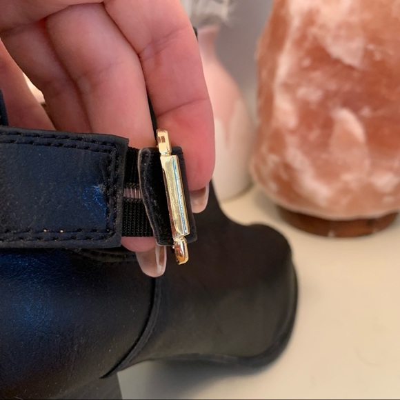 Fioni black peep toe chunky heal shoe size 9 - Picture 3 of 8